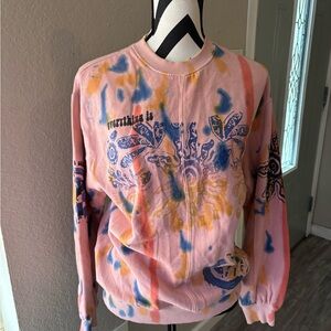 Urban Outfitters Pastel Tie-Dye Sweatshirt